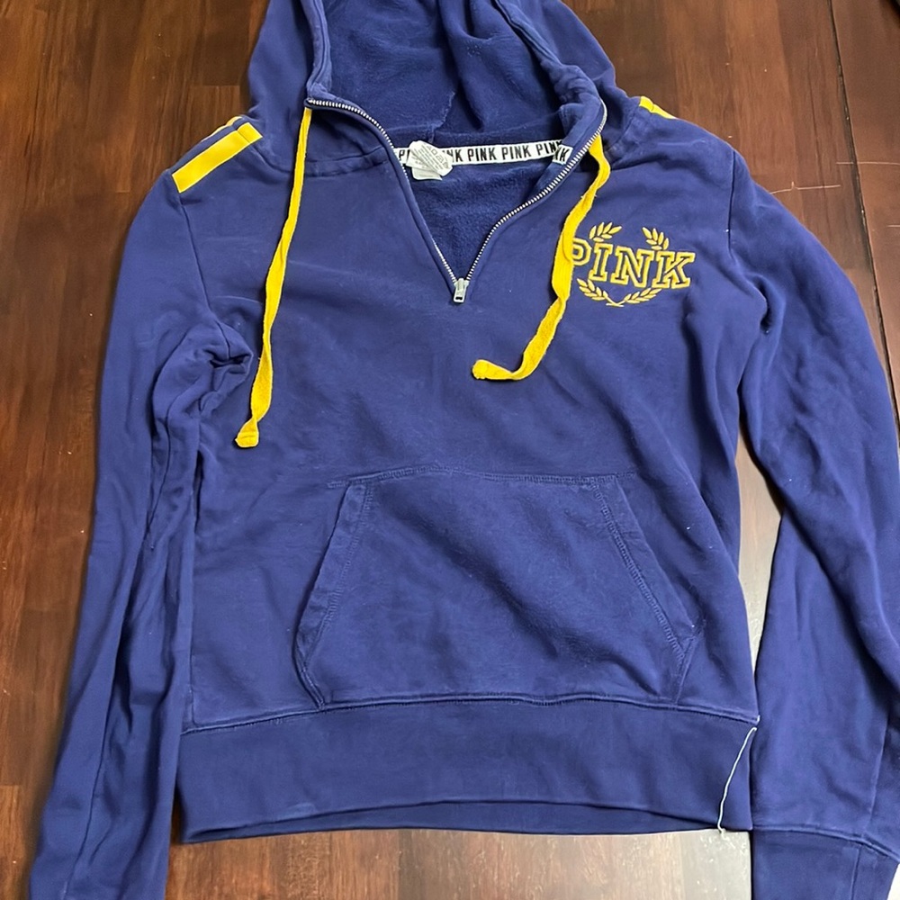 PINK quarter zip hoodie